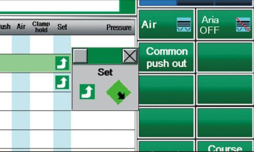 setting direction window on touchscreen panel of sc series