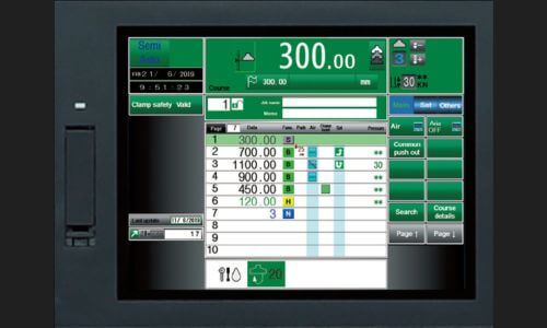 home display pop up window on touchscreen panel of sc series