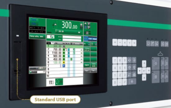 bigger touchscreen panel with buttons for quick access of sc series