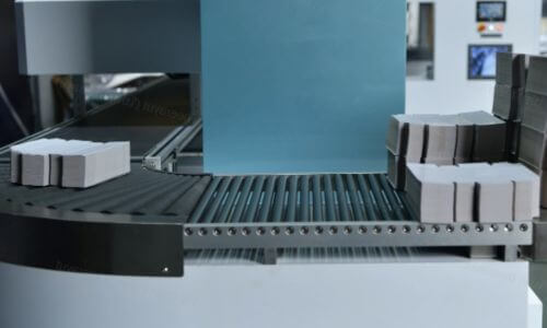 90 degrees conveyor of blanking machine