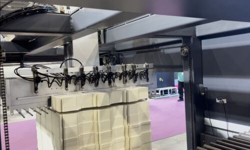 palletizing system of blanking machine