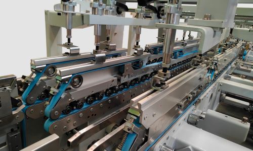 pre-break unit of folding and gluing machine