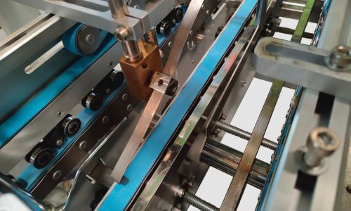 lock bottom unit of folding and gluing machine